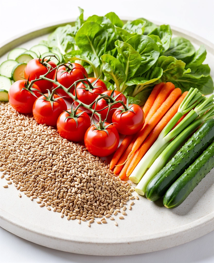 Frische gesunde Zutaten für die Dietabalancechinfoap